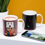 Paladone Minecraft Nether and Steve Heat Change Mug, Officially Licensed Ceramic Coffee Cup Transforms with Hot Drinks, Gaming Gift, Pop Culture Merchandise, 300 ml (10 fl oz)