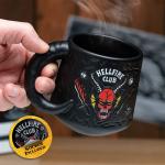 Paladone Stranger Things Hellfire Club Mug - Officially Licensed Netflix Merchandise, Demon Embossed Ceramic Coffee Mug, Gift for Fans 400ml (14 fl oz)