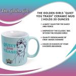 Silver Buffalo The Golden Girls Quiet You Trash Ceramic Mug, 20 Ounces