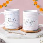 TIED RIBBONS Rakhi for Brother and Bhabhi | Printed Coffee Mugs (Set of 2, 10 Oz) | Greeting Card | Roli Tika - Rakhi Bracelet for Brother | Lumba Rakhi Set | Raksha Bandhan Gifts