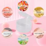 ZFYOUNG 150pcs plastic cosmetic jar 7g/7ml clear case with snap lids portable,Travel Storage Cosmetic Samples Beauty Products Mini Containers with Lids, Airtight Cosmetic Containers with Lids