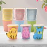 Cheerland Disposable Party Paper Cups Pet Animal Party Bunny Cat Dog Theme Drinkware Hot Cold Drinking Cup For Kids Birthday Celebrations Baby Shower Picnic Tea Party Tableware Supplies 36pcs