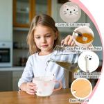 BigNoseDeer Kawaii Cat Mug with 3D Kitty Inside Cute Mugs Ceramic Tea Cup Coffee Mug Gifts for Women Girlfriend Kids White Elephant Gifts (13oz)