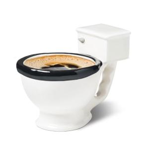 BigMouth Inc Toilet Seat Funny Coffee Mug - Novelty Gag Gift - White Elephant Gifts and Funny Coffee Cups Adult Humor for Women and Men, 12oz