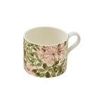 Spode Morris & Co Porcelain Mugs, Set of 2-12oz Microwave and Dishwasher Safe Tea & Coffee Cups for Kitchen Countertop or Home Brew Coffee Station, Great Gift for Mothers (Fruit & Honeysuckle)