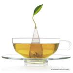 Tea Forte Cherry Blossom Organic Green Tea, Petite Presentation Box Tea Gift Set Sampler with 10 Handcrafted Pyramid Tea Infusers