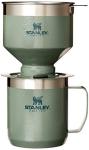 Stanley Perfect Brew Pour Over Set | 12 oz Camp Mug with Lid Included | Drip Coffee Maker with Reusable Filter | Insulated Stainless Steel | BPA-Free | Hammertone Green
