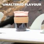 SoleCup. Travel Mug Loose Tea Infuser - Detachable Tea Strainer with Spillproof Lid - BPA-Free Reusable Glass Travel Coffee Cup with Cork Band (Pink)