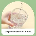 Tea Infuser Mug, Glass Travel Coffee Mug, 20oz Reusable Coffee Cup with Stainless Steel Filter, Tea cup with infuser and lid (Purple)