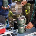 Stanley Perfect Brew Pour Over Set | 12 oz Camp Mug with Lid Included | Drip Coffee Maker with Reusable Filter | Insulated Stainless Steel | BPA-Free | Hammertone Green