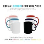 Personalized Coffee Mug – Custom Photo, Text, or Logo Ceramic Mug Tea Cup | Taza Personalizada with Picture or Message | Customized Gift Idea for Men & Women, Mom, Dad, Friends - Black/White | 15oz