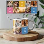Custom Mug - Personalized Coffee Mug - Custom Cup with Pictures, Names, Text, Photos, Logos - 11, 15, and 20 oz with Color Options (10 Box (7 Images))