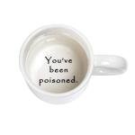 FLY SPRAY Funny Coffee Mug YOU'VE BEEN POISONED Novelty Creativity Drink Cups Unique Joke Great Gag Gift Idea For Men Women - 12 OZ Ceramic Tea Cup White
