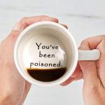 FLY SPRAY Funny Coffee Mug YOU'VE BEEN POISONED Novelty Creativity Drink Cups Unique Joke Great Gag Gift Idea For Men Women - 12 OZ Ceramic Tea Cup White