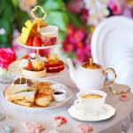 Jucoan Set of 6 Porcelain Tea Cups and Saucers, Bone China Tea Cup Set, 6 oz White Tea Cup Set, Coffee Cups, Espresso Cups, British Tea Cups Gift for Wedding Bridal Shower Birthday Party