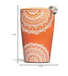 Tea Forte Chakra Double-Walled Ceramic Kati Cup with Removable Stainless Steel Infuser Basket and Lid, Steeps 12 oz Loose Leaf Tea, Lid and Cup Dishwasher & Microwave Safe