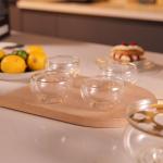 Set of 4 Double Wall Glass Tea Cups