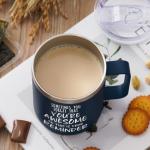 NOWWISH Birthday Gifts for Men - Awesome Coffee Mug, Inspirational & Holiday Presents for Men Him Boyfriend Husband, 14oz Navy Blue