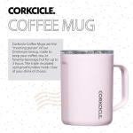 Corkcicle Classic Coffee Mug - Triple Insulated Stainless Steel Travel Mug - Shatter-Proof Lid - Keeps Drink Hot Over 3 Hours - Holiday Mug Gift - Great for Gifting Warmth - 16 oz - Powder Puff