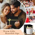 Monogrammed Ceramic Large Coffee Mug Tea Cup Mother Day Best Mama Mom Ever from Daughter Son Christmas Xmas Valentines Birthday Groom Bride Mother In Law Personalized Unique Special Gifts Present,K