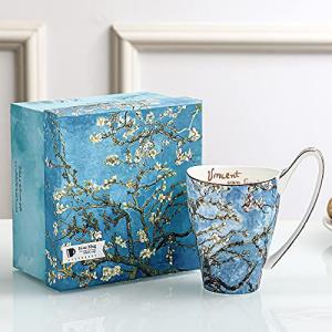 LYXFENGXU Ceramic Coffee Mug Van Gogh's Paintings 16 oz Mugs Men Women Holiday Gifts for Office and Home