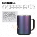 Corkcicle Triple Insulated Coffee Mug with Lid and Handle, Dragonfly, 16 oz – Stainless Steel Travel Mug Keeps Beverages Hot for 3+ Hours – Non-Slip, Easy-Grip, Spill-Resistant Tumbler