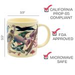 The Unemployed Philosophers Guild Artistic Bird Mug - Featuring Feathered Friends from Famous Paintings Throughout Art History, Comes in a Fun Gift Box, 12 oz.