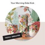 Corkcicle x Rifle Paper Co. Triple Insulated Coffee Mug with Lid and Handle, Garden Party, 16 oz – Stainless Steel Travel Mug Keeps Beverages Hot for 3+ Hours – Non-Slip, Easy-Grip, Spill-Resistant