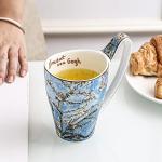 LYXFENGXU Ceramic Coffee Mug Van Gogh's Paintings 16 oz Mugs Men Women Holiday Gifts for Office and Home