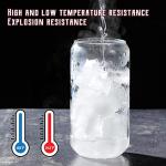 NETANY 20 Pack Glass Cups with Lids and Straws 16 oz, Personalized Customizable Glasses for Gift, Business, Drinking glasses set, Iced Coffee Cup, Cute Aesthetics Tumbler for Tea, Homemade Drinks