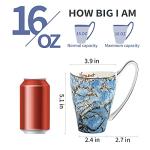 LYXFENGXU Ceramic Coffee Mug Van Gogh's Paintings 16 oz Mugs Men Women Holiday Gifts for Office and Home
