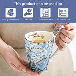 LYXFENGXU Ceramic Coffee Mug Van Gogh's Paintings 16 oz Mugs Men Women Holiday Gifts for Office and Home
