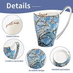LYXFENGXU Ceramic Coffee Mug Van Gogh's Paintings 16 oz Mugs Men Women Holiday Gifts for Office and Home