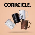 Corkcicle x Rifle Paper Co. Triple Insulated Coffee Mug with Lid and Handle, Garden Party, 16 oz – Stainless Steel Travel Mug Keeps Beverages Hot for 3+ Hours – Non-Slip, Easy-Grip, Spill-Resistant