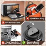 Baodaadan 12OZ Travel Coffee Mug Insulated Coffee Cup with Spill Leak Proof Lid, Portable Stainless Steel Tumbler Reusable Hot and Cold Water Mug for Car, Daily, Camping-Black