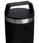 STANLEY Cafe To Go Travel Mug 16 oz | Leakproof Two-Part Drink Through Lid | Tumbler Cup for Coffee, Tea and Drinks | Insulated Stainless Steel Coffee Mug | BPA-Free | Black 2.0