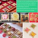 NentMent 6 Pack Gongfu Tea Set Coaster Bamboo Espresso Cups Wood Coasters for Small Glass Teacups Porcelain Chinese Kung Fu Tea Cup Espresso Double Wall Thermal Glasses Ceramic Small Tasting Cups