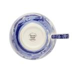 Spode Blue Italian Teacup and Saucer, 20-ounce Capacity, Jumbo Tea Set, Coffee Mug, Cup for Tea, Lattes, Espressos, and Hot Beverages - Blue &White