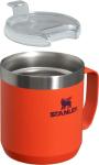 Stanley Stay-Hot Camp Mug 12 oz | Press Fit Drink Through Lid | Cup for Coffee, Tea and Drinks | Insulated Stainless Steel Coffee Mug | BPA-Free | Tigerlily Plum