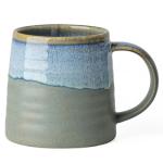 TaoTaojarvie Ceramic Coffee Mugs, 16oz, Large Capacity, Wide Bottom, Transmutation Glaze Craft, Handmade Pottery Mug, Tea Cups with Handle for Office/Home, Dishwasher and Microwave Safe (Blue-Grey)