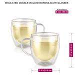 Double-Walled Insulated Glass Cups – Set of 2