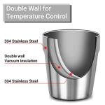 Beasea Mini Stainless Steel Cups, 6 oz Set of 4 Metal Drinking Cups, Stackable 304 Stainless Steel Cups Double Wall Small Metal Insulated Drinking Cups Glasses for Home Restaurant Party Camping