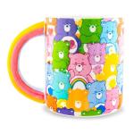 Silver Buffalo Care Bears Allover Print Ceramic Mug With Rainbow Handle | Holds 20 Ounces
