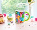 Silver Buffalo Care Bears Allover Print Ceramic Mug With Rainbow Handle | Holds 20 Ounces