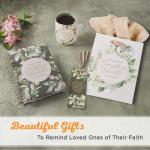 Christian Art Gifts Large Ceramic Inspirational Coffee & Tea Scripture Mug for Women: Everything Beautiful Encouraging Bible Verse, Sturdy, Novelty Non-Toxic Beverage Cup, White & Green Floral, 14 oz.