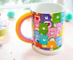 Silver Buffalo Care Bears Allover Print Ceramic Mug With Rainbow Handle | Holds 20 Ounces