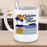 zapbest Pop culture lovers mugs, Catalina Wine Mixer - White Coffee Mug Porcelain Tea Cup 11 oz