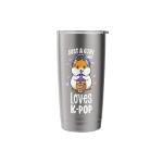 K Pop Gifts For Teens Girl Kawaii KPop Hamster Bubble Tea Stainless Steel Insulated Tumbler
