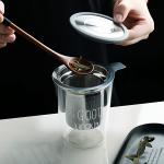 Tea Infuser, Extra Fine Mesh Tea Strainer with Silicone Lid, 304 Stainless Steel Tea Infusers for Loose Tea, Tea Steeper Basket Filter for Teapot, Mug, Cup