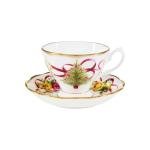 Old Country Roses Christmas Tree Teacup and Saucer Set
